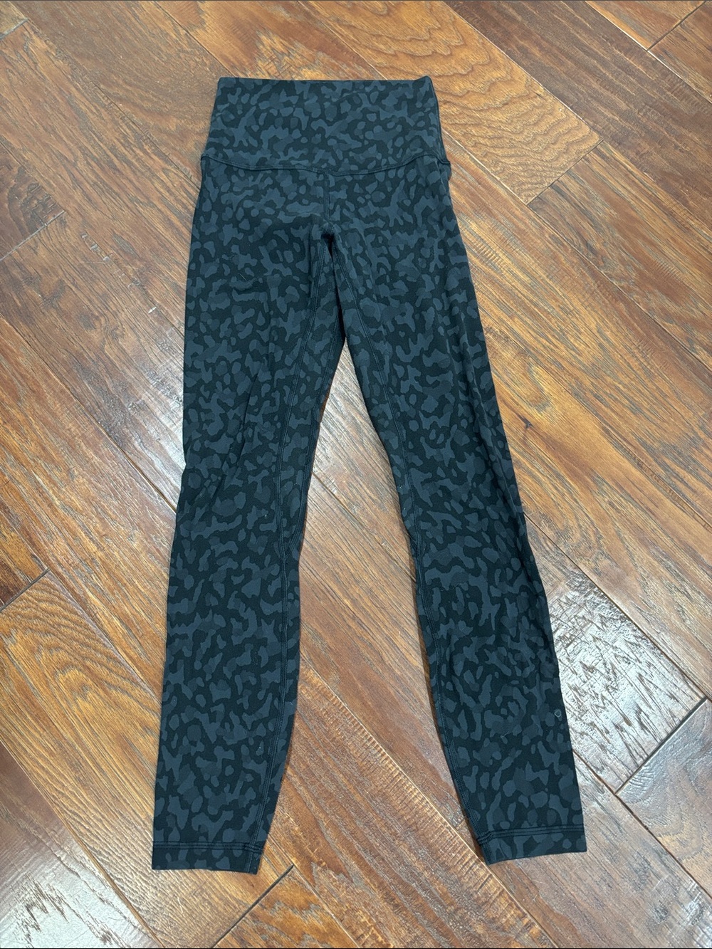 lululemon athletica Black Tonal Leopard-Print Leggings